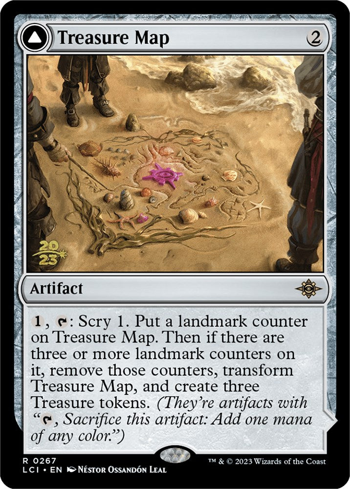 Treasure Map // Treasure Cove [The Lost Caverns of Ixalan Prerelease Cards] | Red Claw Gaming