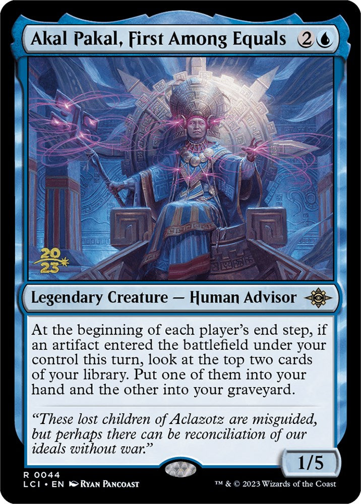 Akal Pakal, First Among Equals [The Lost Caverns of Ixalan Prerelease Cards] MTG Single Magic: The Gathering    | Red Claw Gaming