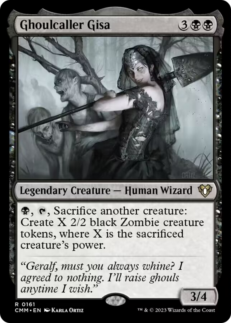 Ghoulcaller Gisa [Commander Masters] MTG Single Magic: The Gathering    | Red Claw Gaming