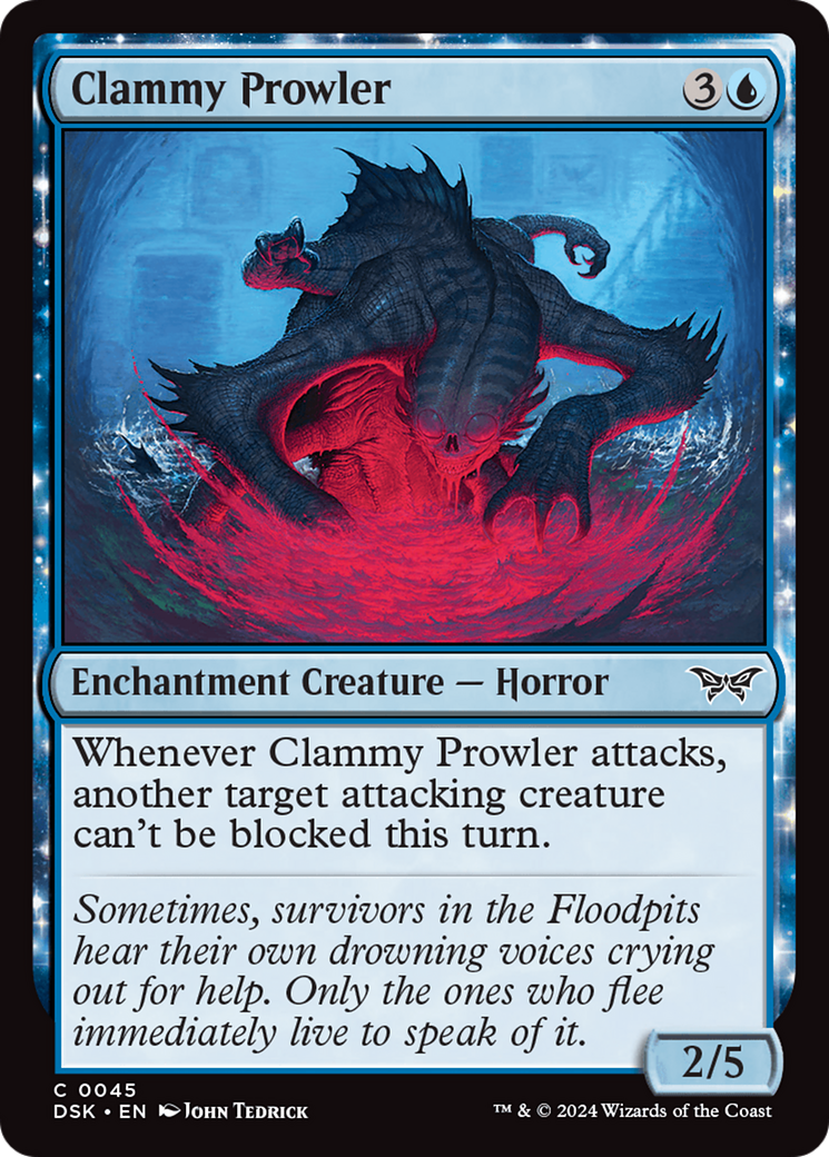 Clammy Prowler [Duskmourn: House of Horror] MTG Single Magic: The Gathering    | Red Claw Gaming