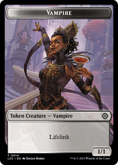 Vampire (0014) // Vampire Demon Double-Sided Token [The Lost Caverns of Ixalan Commander Tokens] MTG Single Magic: The Gathering    | Red Claw Gaming