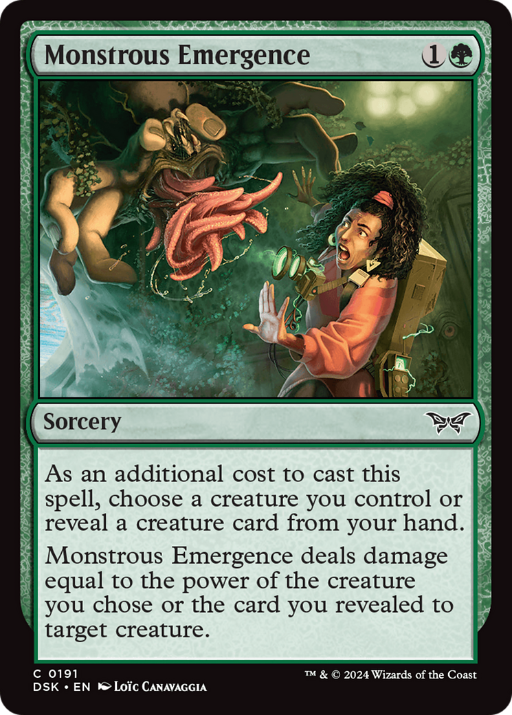 Monstrous Emergence [Duskmourn: House of Horror] MTG Single Magic: The Gathering | Red Claw Gaming