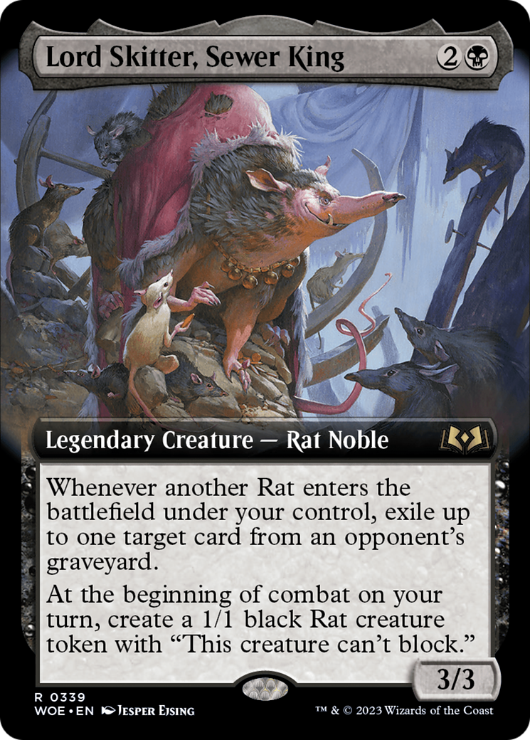 Lord Skitter, Sewer King (Extended Art) [Wilds of Eldraine] | Red Claw Gaming