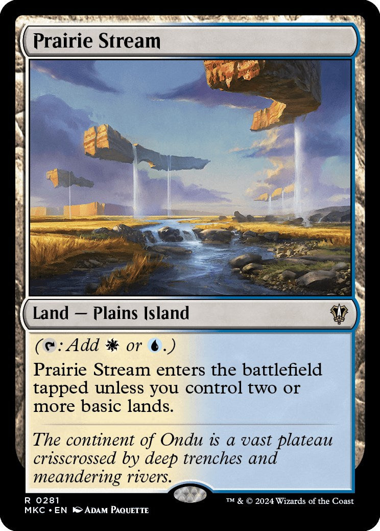 Prairie Stream [Murders at Karlov Manor Commander] MTG Single Magic: The Gathering    | Red Claw Gaming