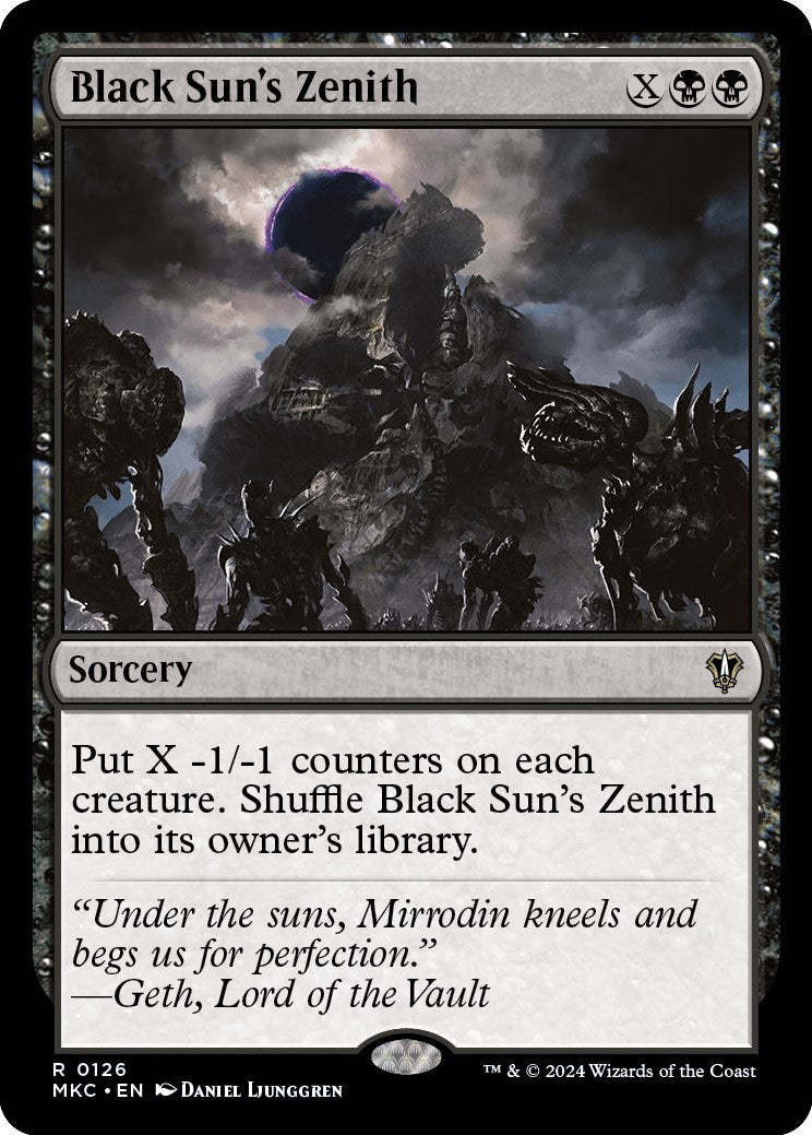 Black Sun's Zenith [Murders at Karlov Manor Commander] MTG Single Magic: The Gathering    | Red Claw Gaming