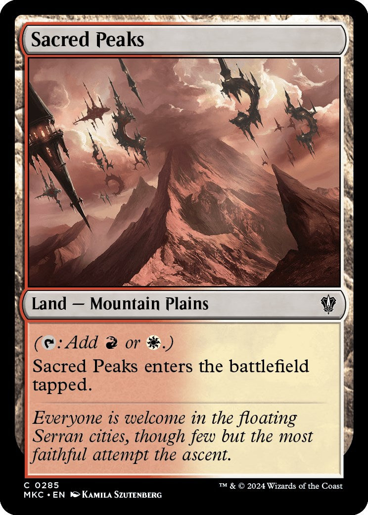 Sacred Peaks [Murders at Karlov Manor Commander] MTG Single Magic: The Gathering    | Red Claw Gaming