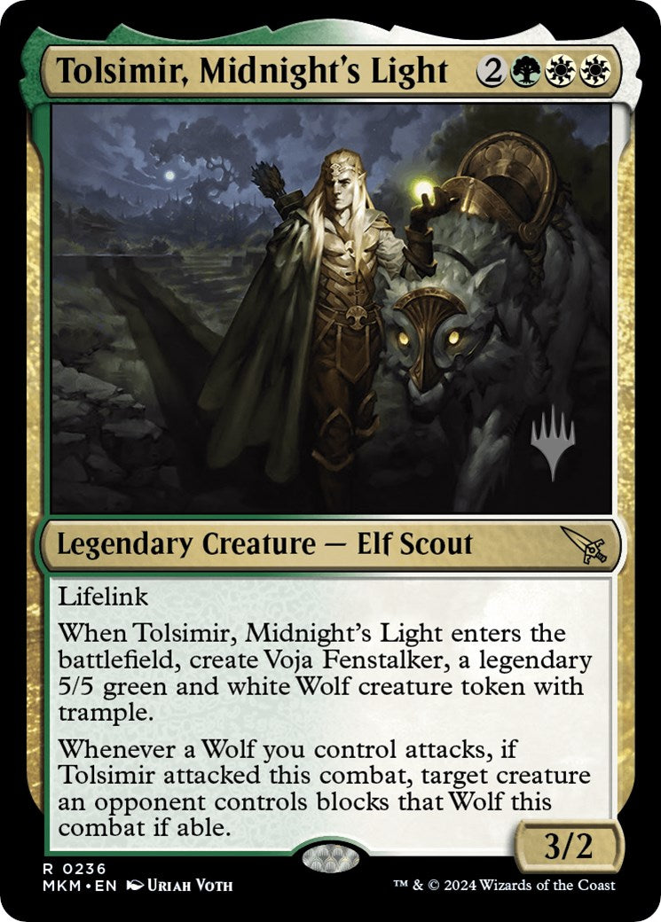 Tolsimir, Midnight's Light (Promo Pack) [Murders at Karlov Manor Promos] MTG Single Magic: The Gathering    | Red Claw Gaming