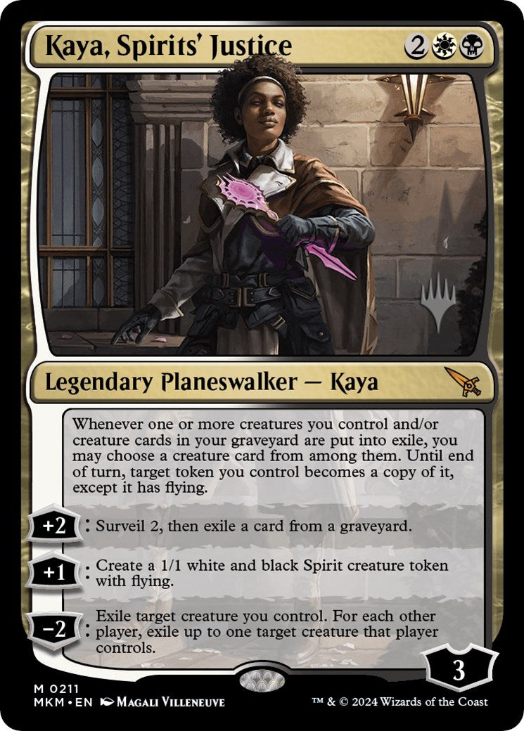 Kaya, Spirits' Justice (Promo Pack) [Murders at Karlov Manor Promos] MTG Single Magic: The Gathering    | Red Claw Gaming