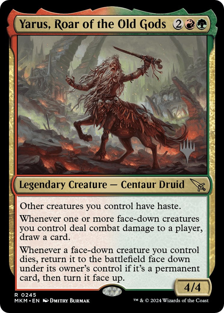 Yarus, Roar of the Old Gods (Promo Pack) [Murders at Karlov Manor Promos] MTG Single Magic: The Gathering | Red Claw Gaming