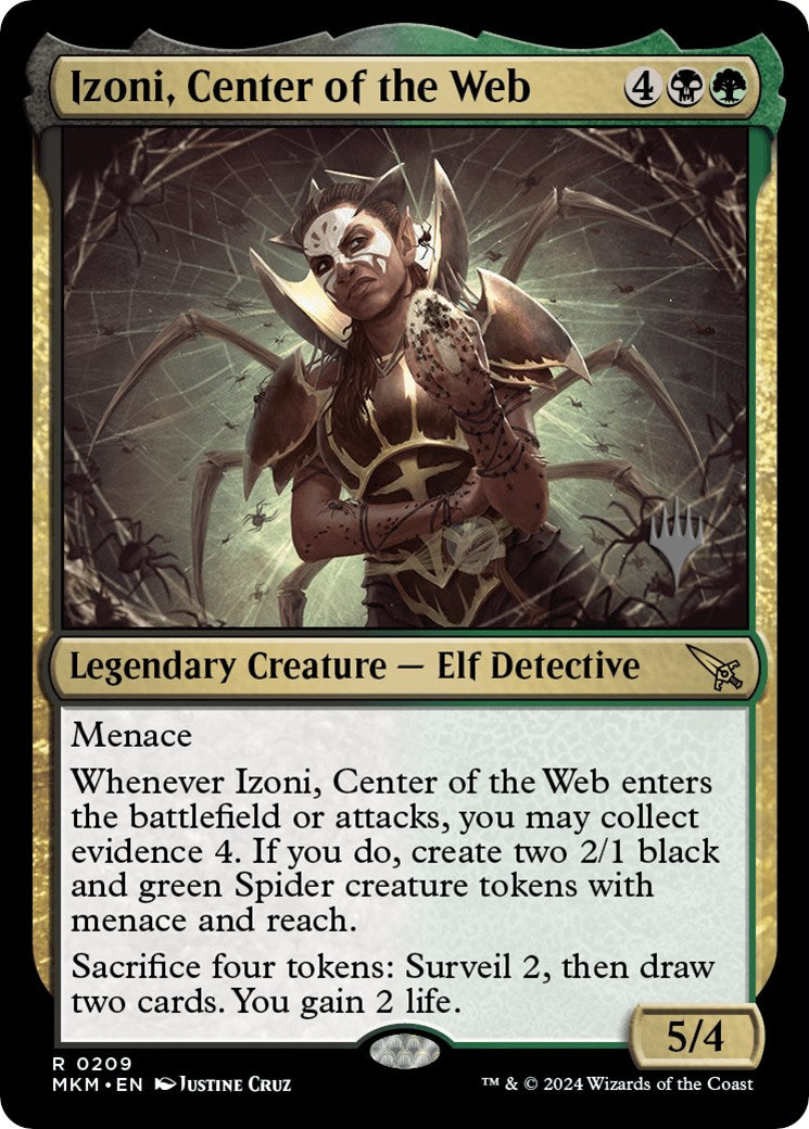 Izoni, Center of the Web (Promo Pack) [Murders at Karlov Manor Promos] MTG Single Magic: The Gathering | Red Claw Gaming