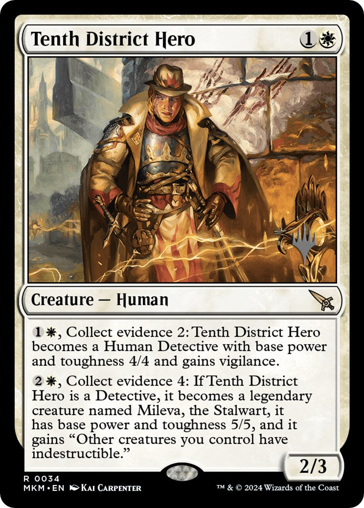 Tenth District Hero (Promo Pack) [Murders at Karlov Manor Promos] MTG Single Magic: The Gathering    | Red Claw Gaming