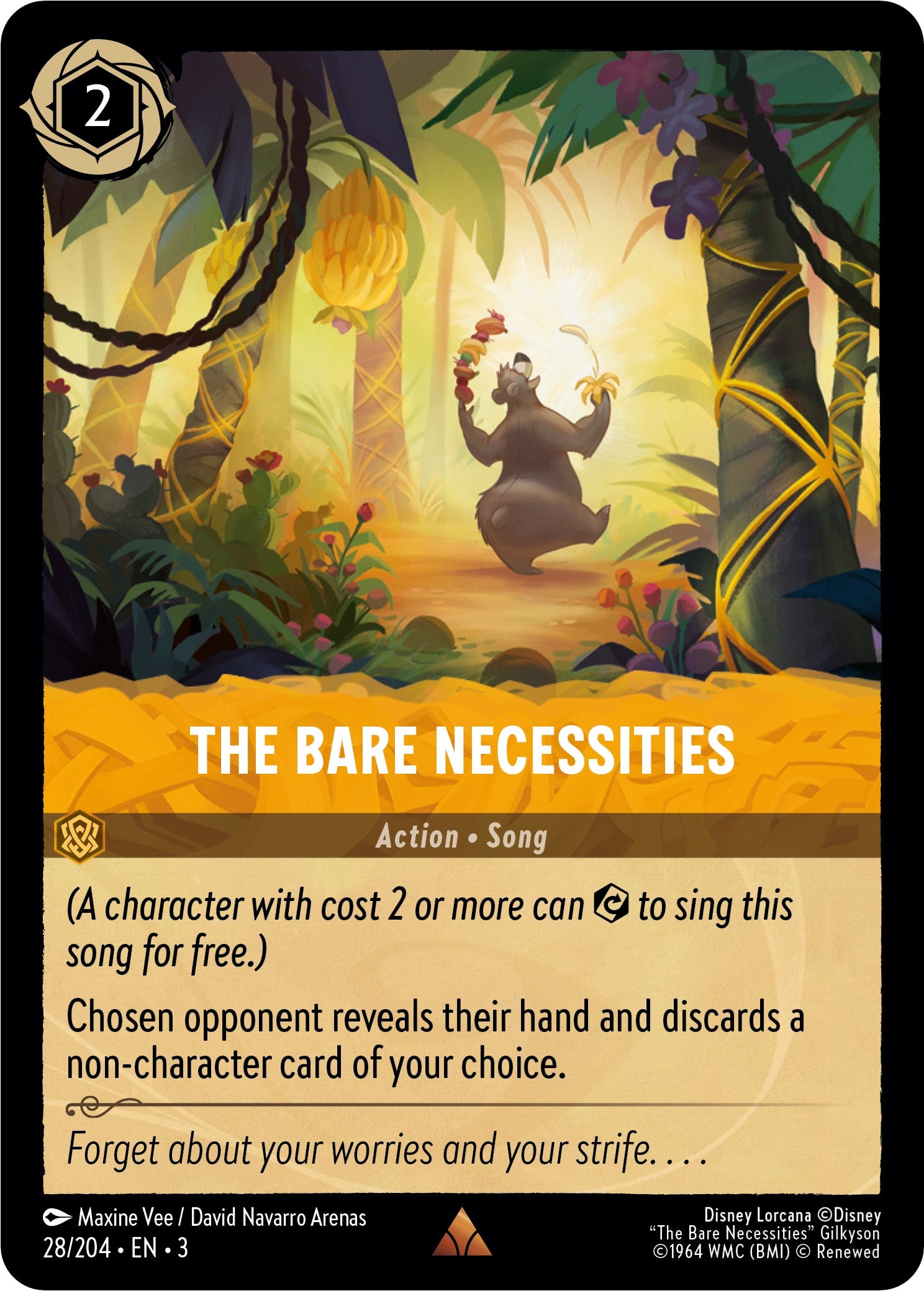 The Bare Necessities (28/204) [Into the Inklands] Lorcana Single Disney    | Red Claw Gaming