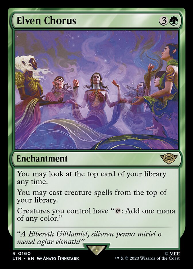 Elven Chorus [The Lord of the Rings: Tales of Middle-Earth] MTG Single Magic: The Gathering | Red Claw Gaming