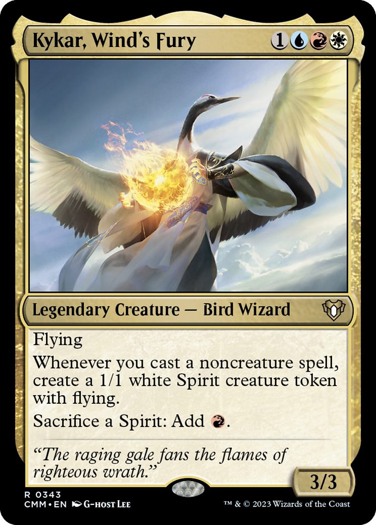 Kykar, Wind's Fury [Commander Masters] MTG Single Magic: The Gathering    | Red Claw Gaming