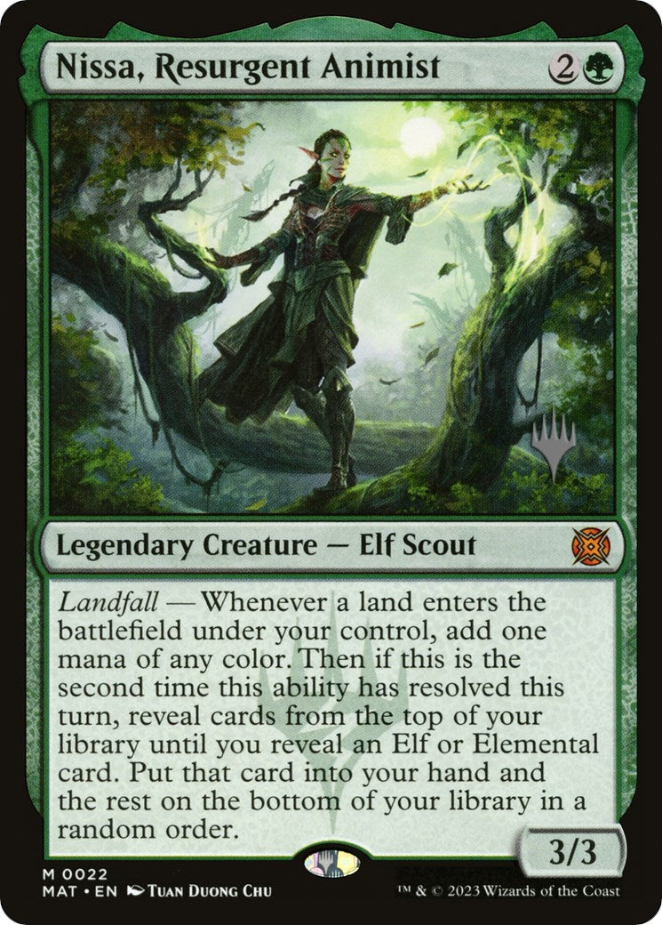 Nissa, Resurgent Animist (Promo Pack) [Murders at Karlov Manor Promos] MTG Single Magic: The Gathering | Red Claw Gaming