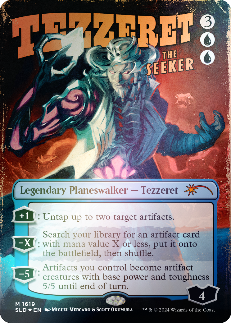 Tezzeret the Seeker (1619) (Rainbow Foil) [Secret Lair Drop Series] MTG Single Magic: The Gathering | Red Claw Gaming