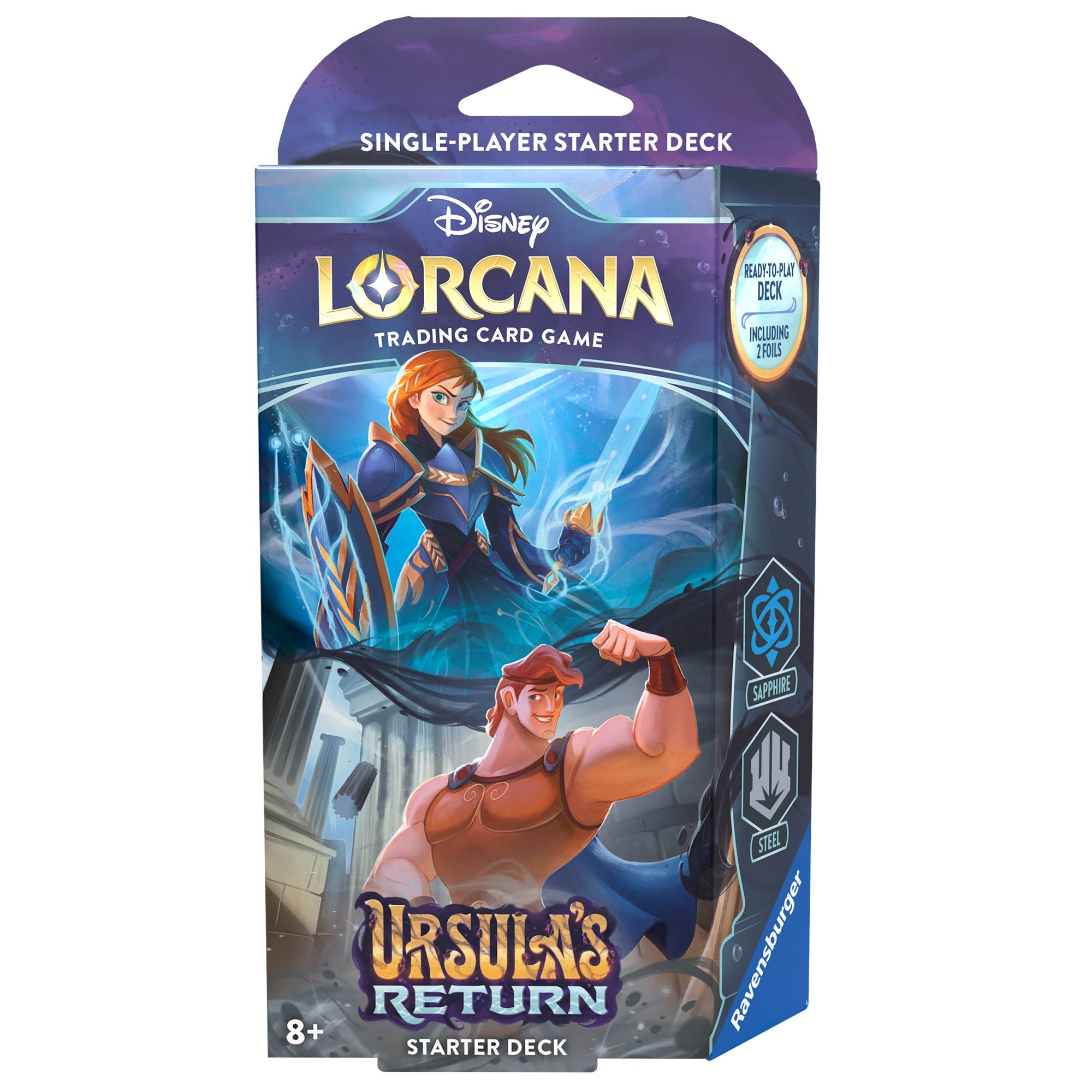 Ursula's Return - Starter Deck (Sapphire & Steel) Lorcana Sealed Disney    | Red Claw Gaming