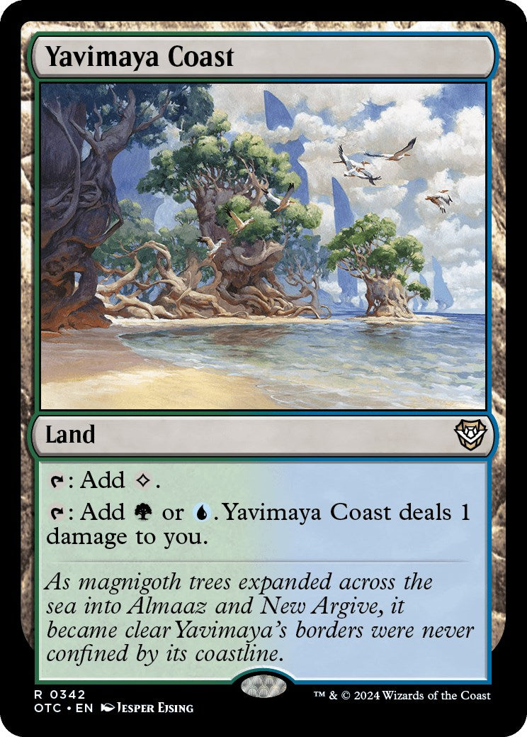 Yavimaya Coast [Outlaws of Thunder Junction Commander] MTG Single Magic: The Gathering | Red Claw Gaming