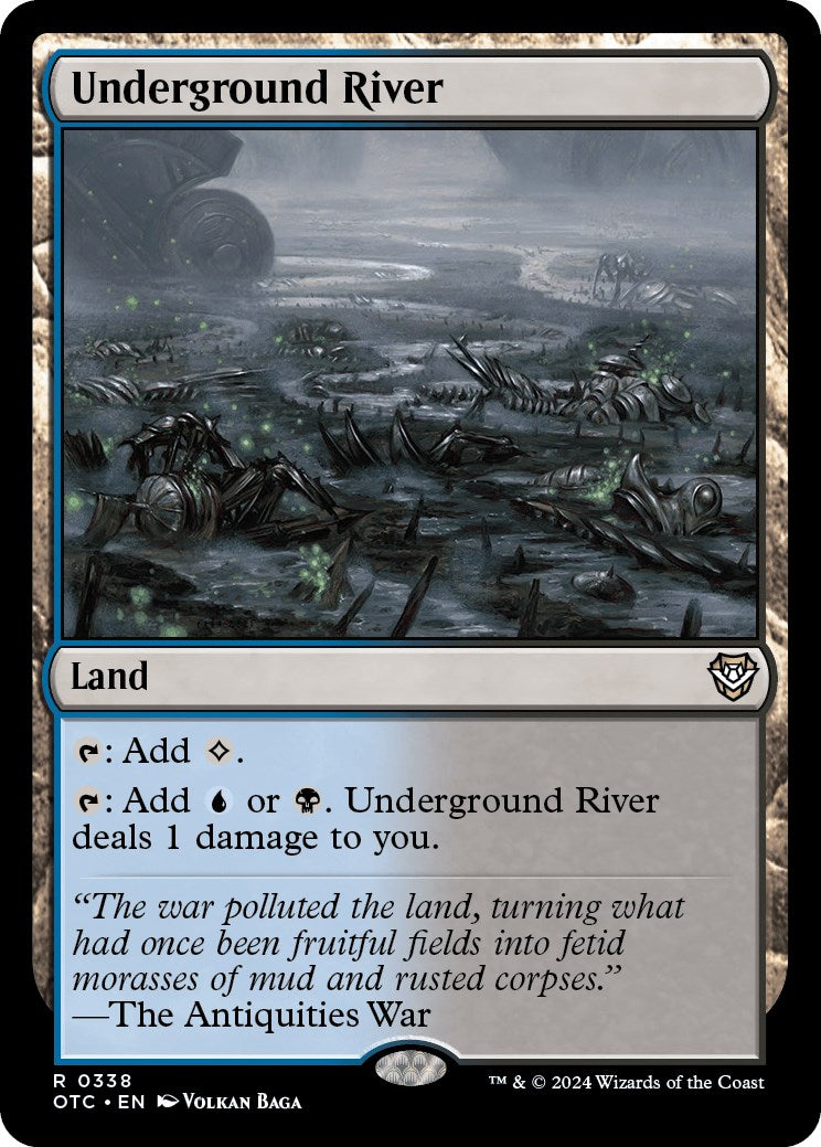 Underground River [Outlaws of Thunder Junction Commander] MTG Single Magic: The Gathering    | Red Claw Gaming