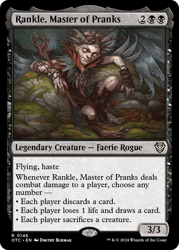 Rankle, Master of Pranks [Outlaws of Thunder Junction Commander] MTG Single Magic: The Gathering    | Red Claw Gaming