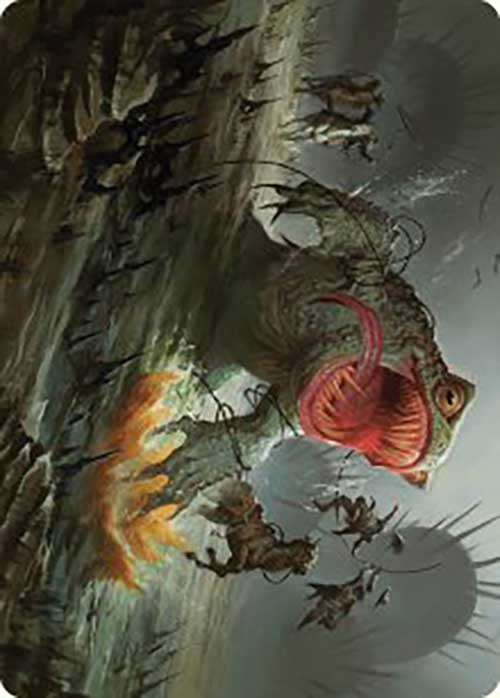 The Gitrog, Ravenous Ride Art Card [Outlaws of Thunder Junction Art Series] MTG Single Magic: The Gathering    | Red Claw Gaming