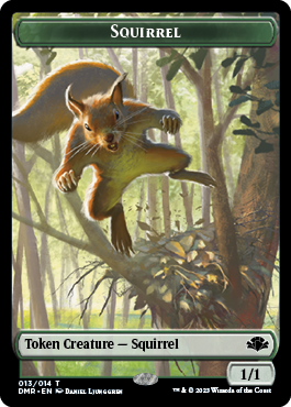 Zombie // Squirrel Double-Sided Token [Dominaria Remastered Tokens] MTG Single Magic: The Gathering    | Red Claw Gaming