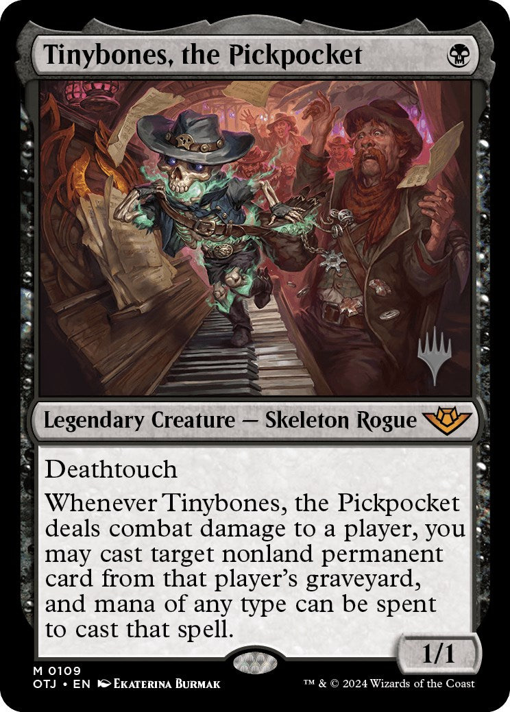 Tinybones, the Pickpocket (Promo Pack) [Outlaws of Thunder Junction Promos] MTG Single Magic: The Gathering    | Red Claw Gaming