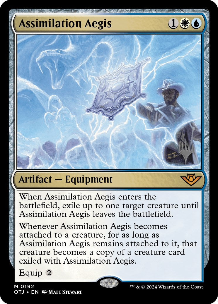 Assimilation Aegis (Promo Pack) [Outlaws of Thunder Junction Promos] MTG Single Magic: The Gathering    | Red Claw Gaming