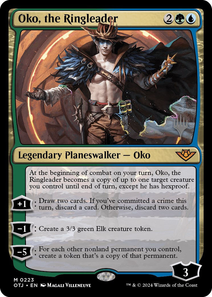 Oko, the Ringleader (Promo Pack) [Outlaws of Thunder Junction Promos] MTG Single Magic: The Gathering    | Red Claw Gaming