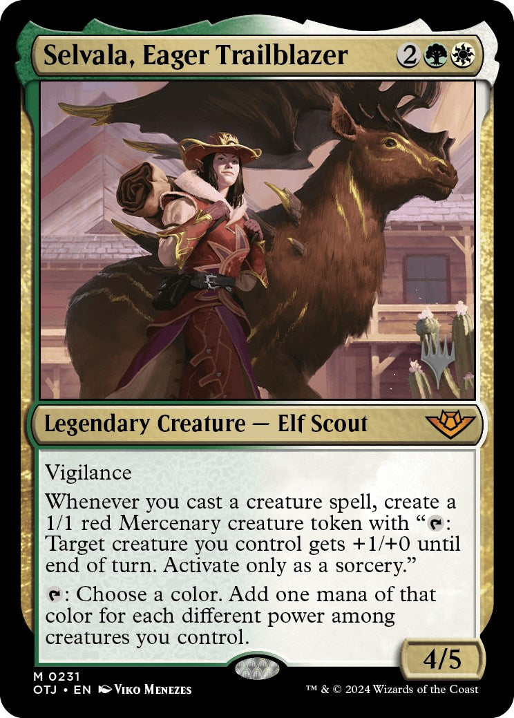 Selvala, Eager Trailblazer (Promo Pack) [Outlaws of Thunder Junction Promos] MTG Single Magic: The Gathering    | Red Claw Gaming