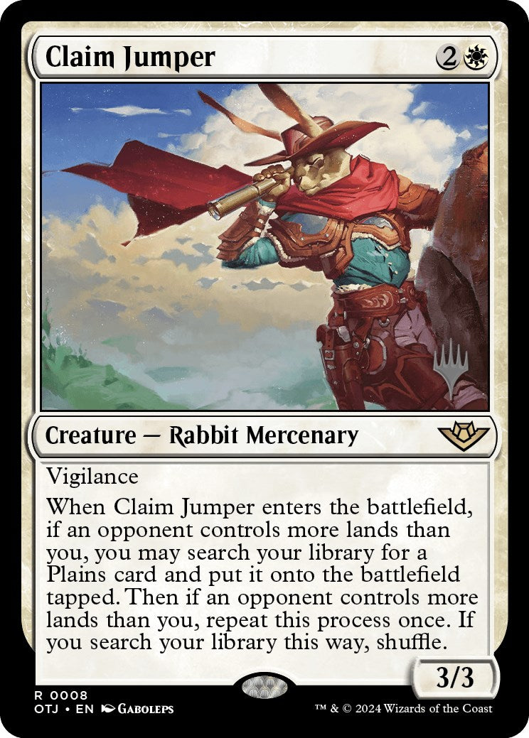 Claim Jumper (Promo Pack) [Outlaws of Thunder Junction Promos] MTG Single Magic: The Gathering    | Red Claw Gaming