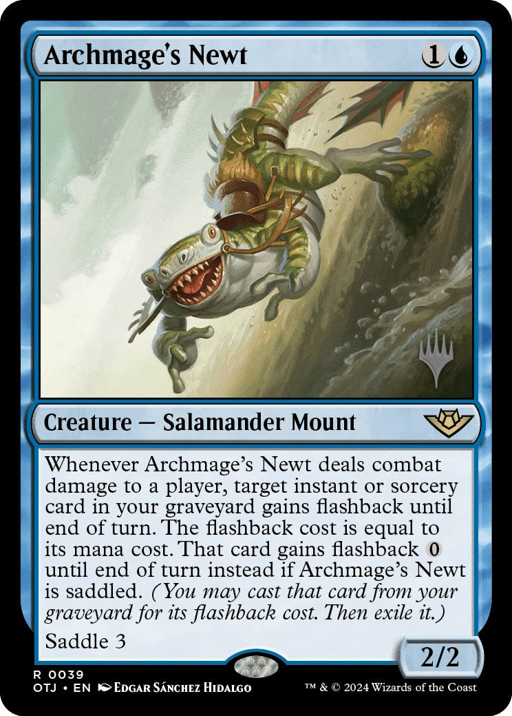 Archmage's Newt (Promo Pack) [Outlaws of Thunder Junction Promos] MTG Single Magic: The Gathering    | Red Claw Gaming