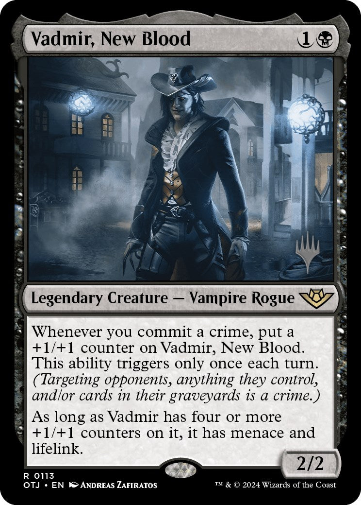 Vadmir, New Blood (Promo Pack) [Outlaws of Thunder Junction Promos] MTG Single Magic: The Gathering    | Red Claw Gaming