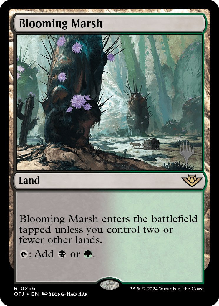 Blooming Marsh (Promo Pack) [Outlaws of Thunder Junction Promos] MTG Single Magic: The Gathering    | Red Claw Gaming