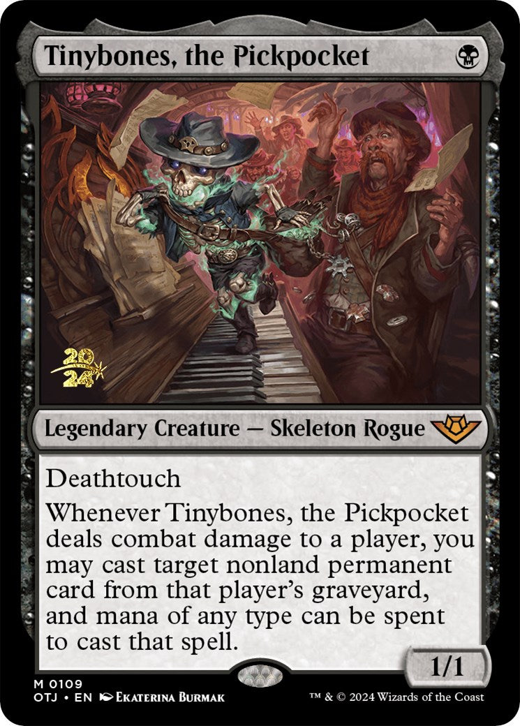 Tinybones, the Pickpocket [Outlaws of Thunder Junction Prerelease Promos] MTG Single Magic: The Gathering    | Red Claw Gaming