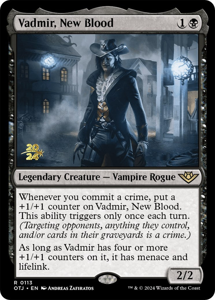 Vadmir, New Blood [Outlaws of Thunder Junction Prerelease Promos] MTG Single Magic: The Gathering    | Red Claw Gaming