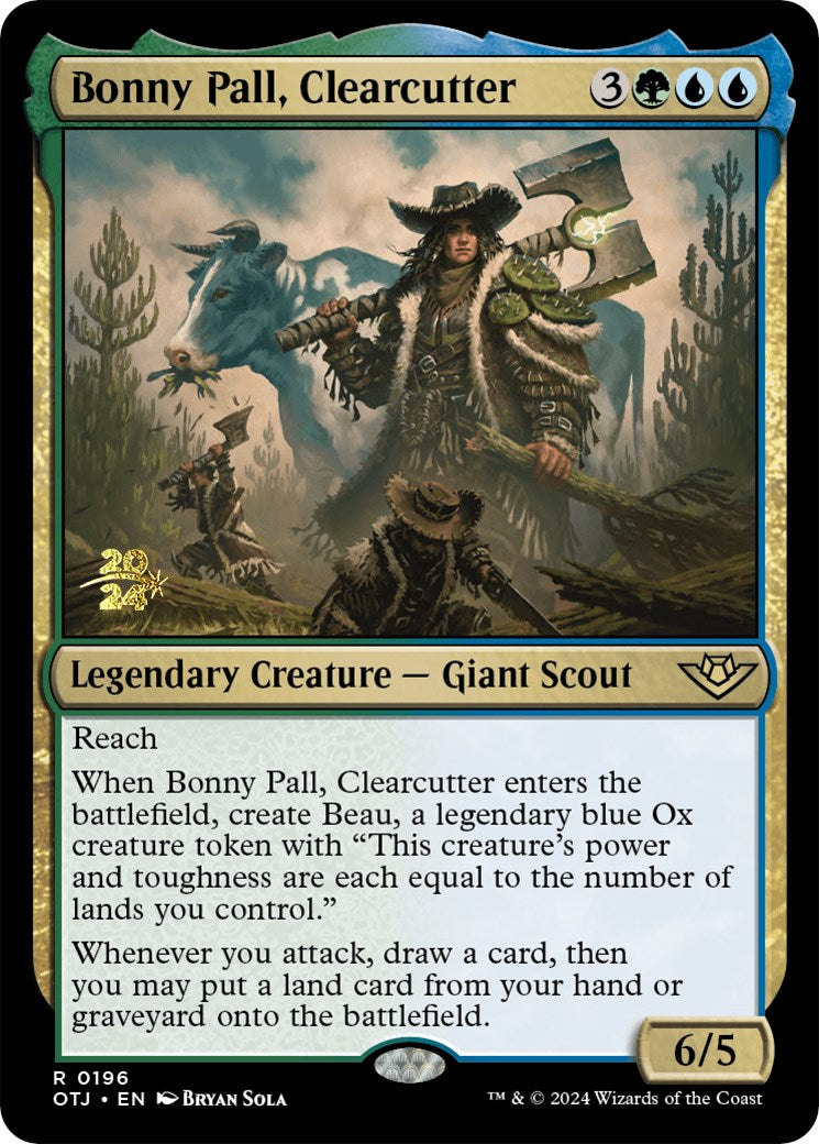 Bonny Pall, Clearcutter [Outlaws of Thunder Junction Prerelease Promos] MTG Single Magic: The Gathering    | Red Claw Gaming