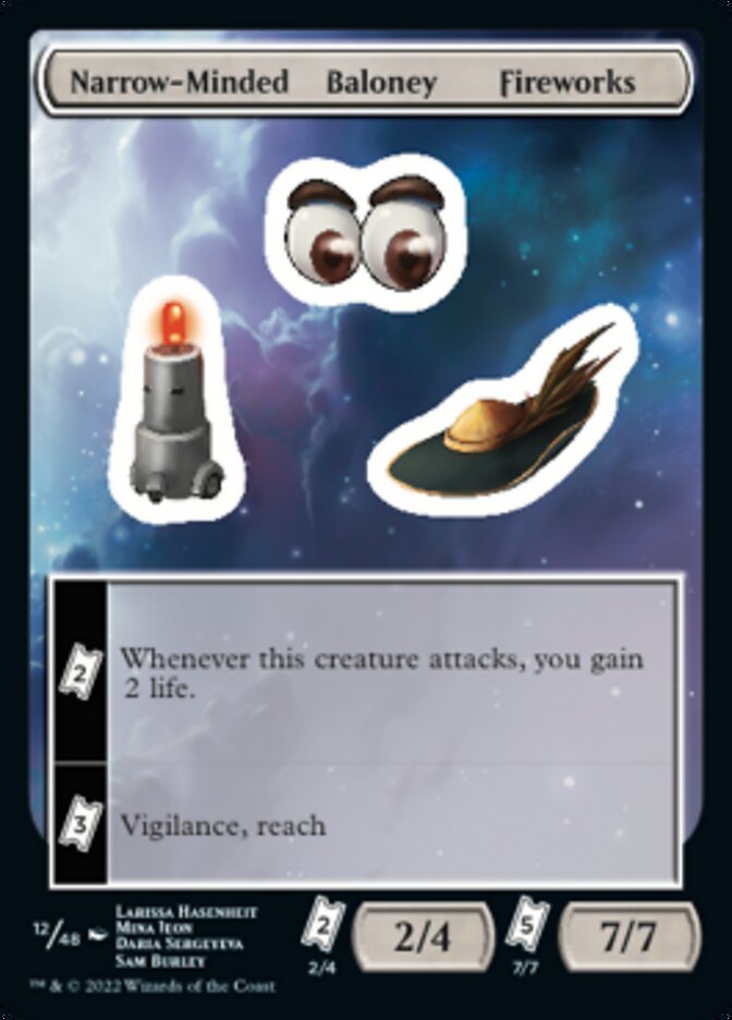 Narrow-Minded Baloney Fireworks [Unfinity Stickers] MTG Single Magic: The Gathering    | Red Claw Gaming