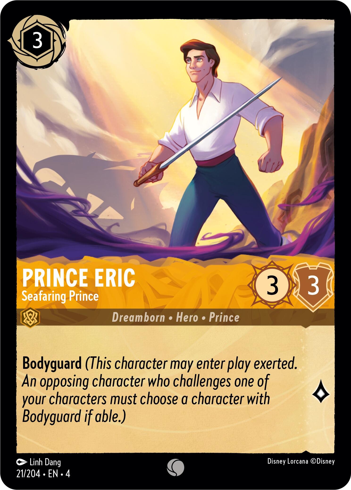 Prince Eric - Seafaring Prince (21/204) [Ursula's Return] Lorcana Single Disney    | Red Claw Gaming