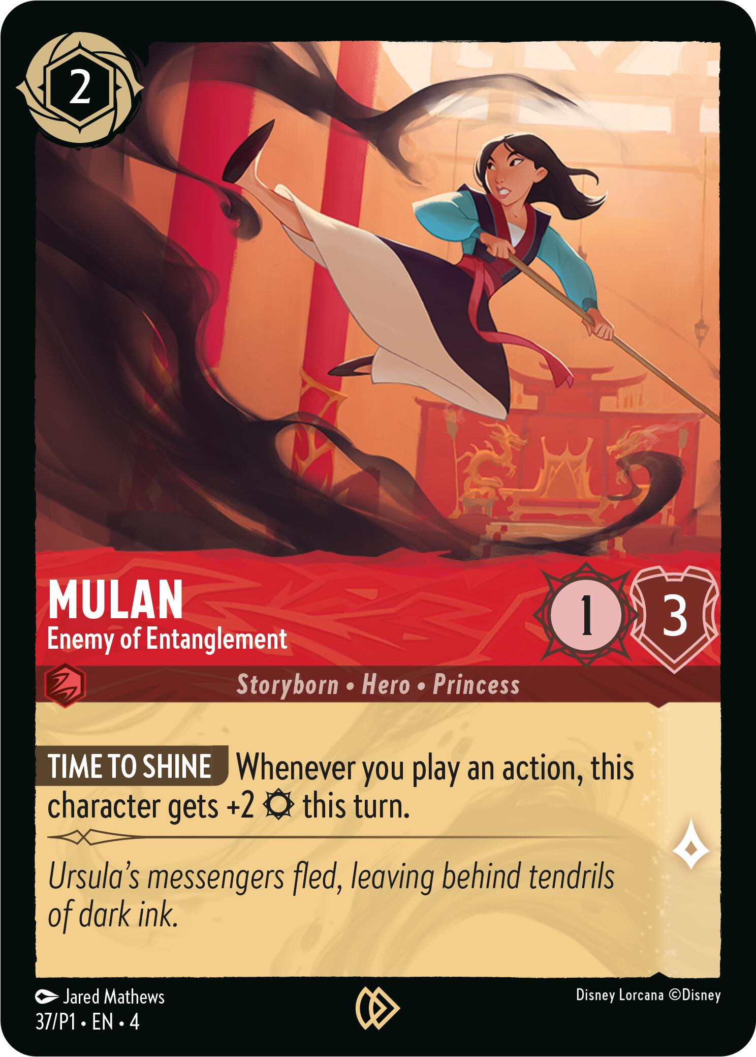 Mulan - Enemy of Entanglement (37) [Promo Cards] Lorcana Single Disney    | Red Claw Gaming