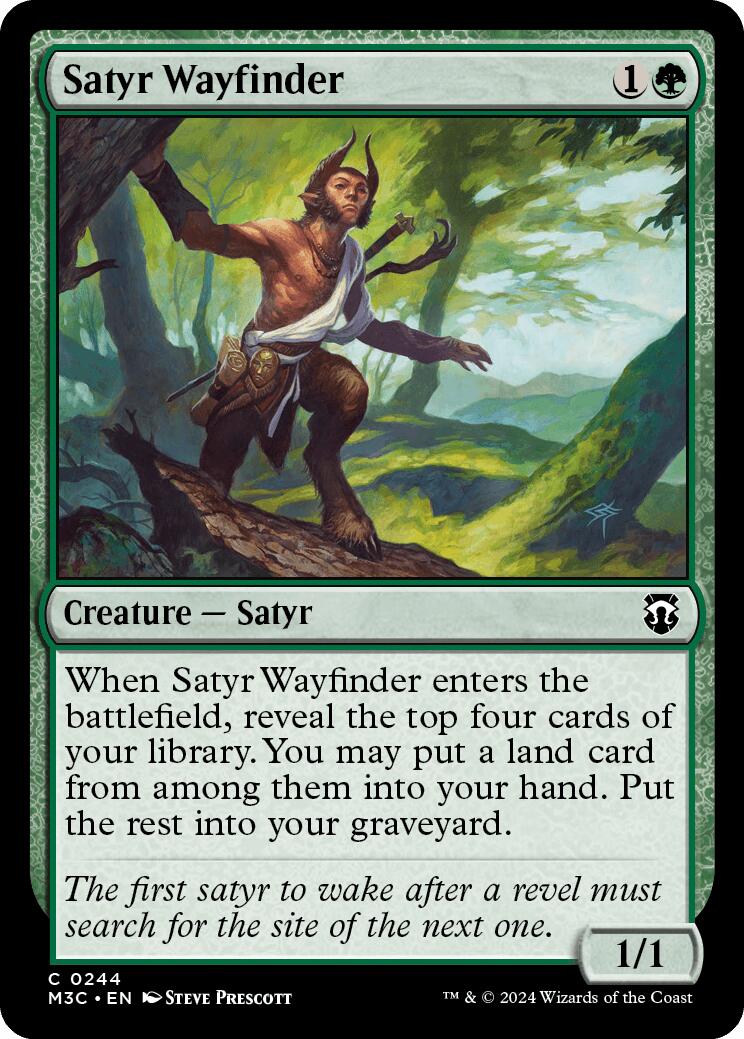 Satyr Wayfinder [Modern Horizons 3 Commander] MTG Single Magic: The Gathering    | Red Claw Gaming