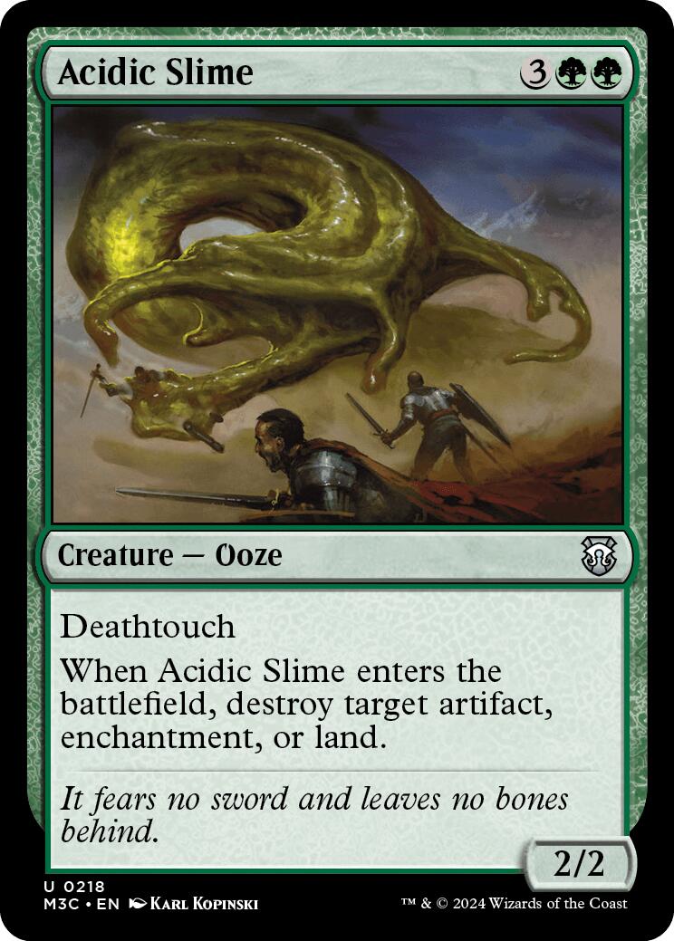 Acidic Slime [Modern Horizons 3 Commander] MTG Single Magic: The Gathering    | Red Claw Gaming