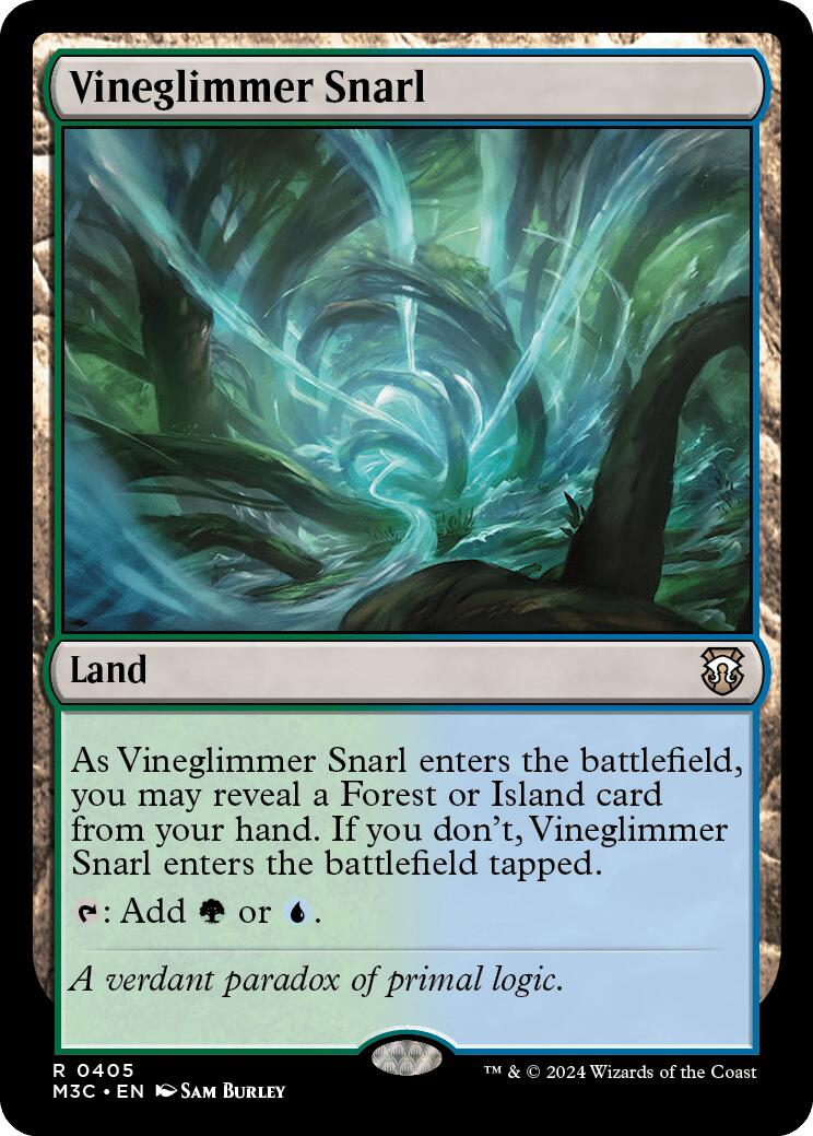 Vineglimmer Snarl [Modern Horizons 3 Commander] MTG Single Magic: The Gathering    | Red Claw Gaming