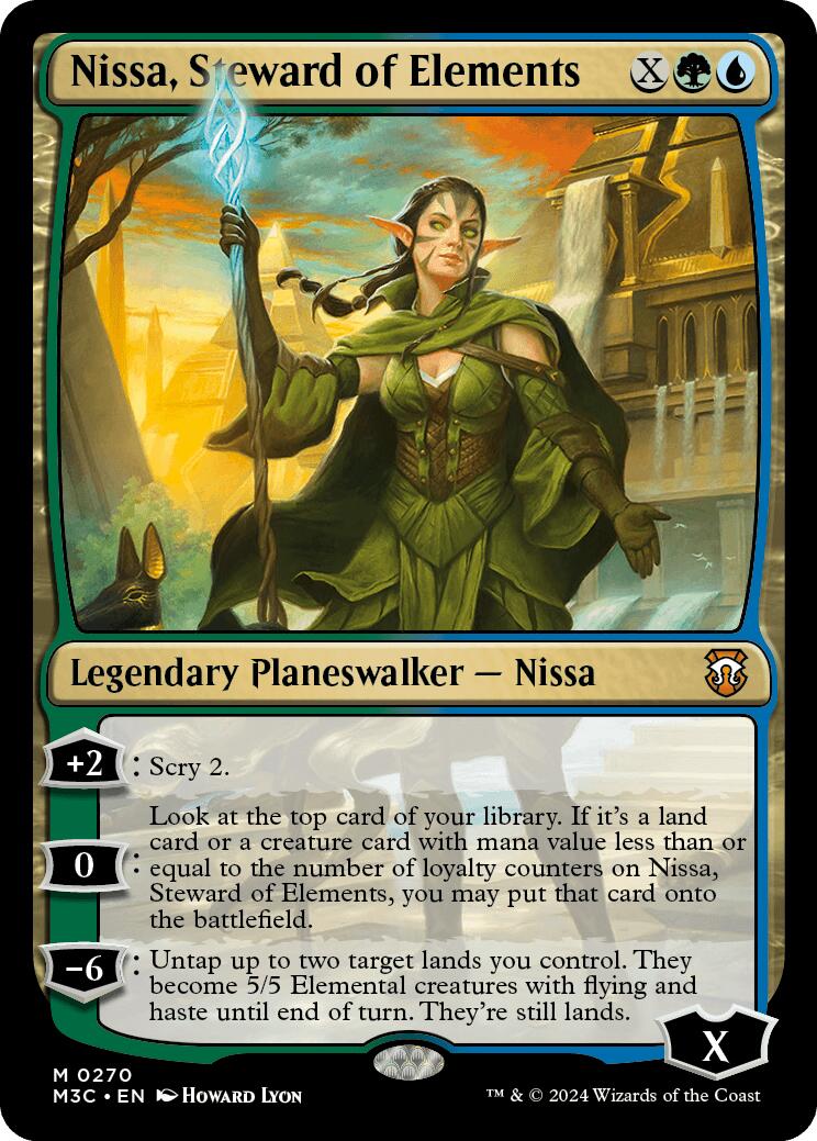 Nissa, Steward of Elements [Modern Horizons 3 Commander] MTG Single Magic: The Gathering    | Red Claw Gaming