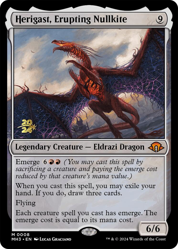 Herigast, Erupting Nullkite [Modern Horizons 3 Prerelease Promos] MTG Single Magic: The Gathering    | Red Claw Gaming