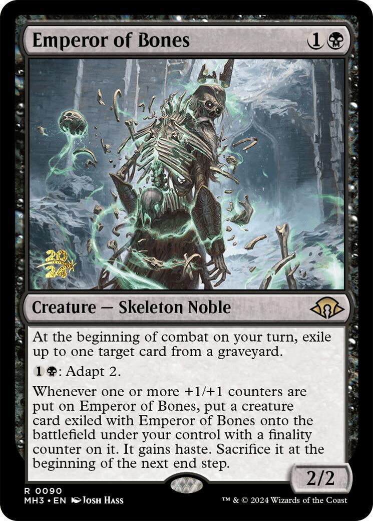 Emperor of Bones [Modern Horizons 3 Prerelease Promos] MTG Single Magic: The Gathering    | Red Claw Gaming