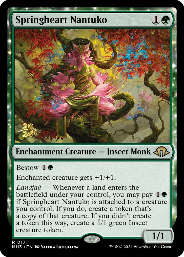 Springheart Nantuko [Modern Horizons 3 Prerelease Promos] MTG Single Magic: The Gathering    | Red Claw Gaming