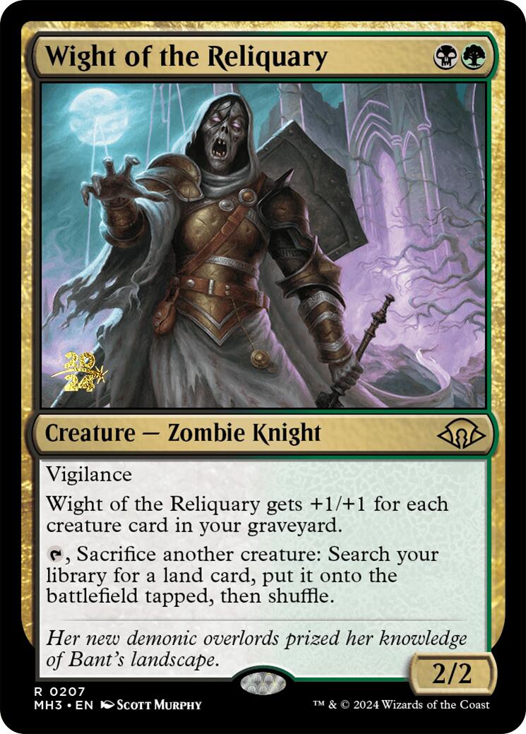 Wight of the Reliquary [Modern Horizons 3 Prerelease Promos] MTG Single Magic: The Gathering    | Red Claw Gaming