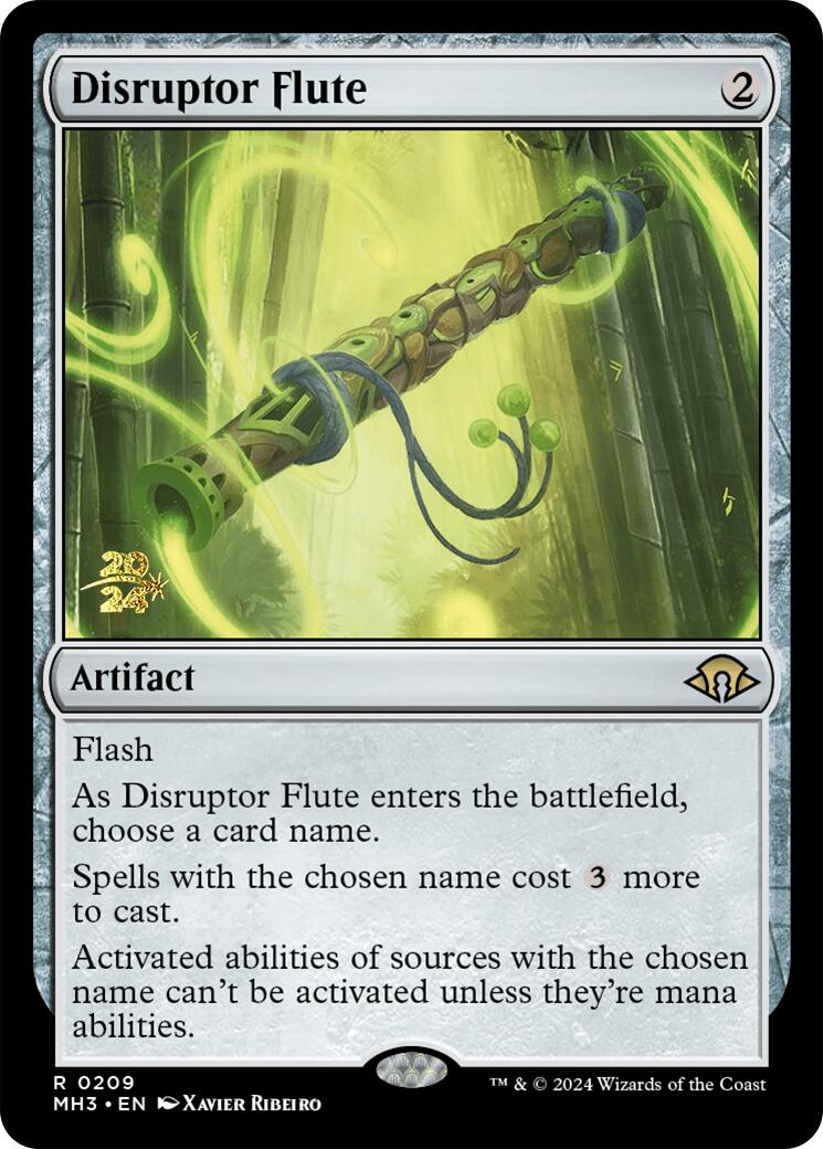 Disruptor Flute [Modern Horizons 3 Prerelease Promos] MTG Single Magic: The Gathering    | Red Claw Gaming