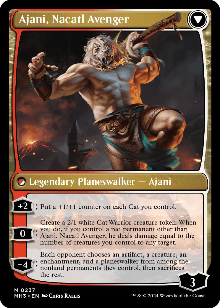 Ajani, Nacatl Pariah [Modern Horizons 3 Prerelease Promos] MTG Single Magic: The Gathering    | Red Claw Gaming